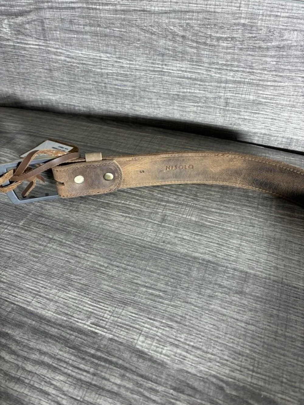Nisolo OWEN Leather Belt In Tobacco Size Small 36”